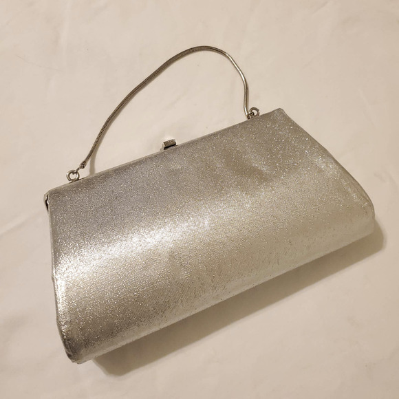 Vintage Silver Evening Bag - Picture 2 of 7